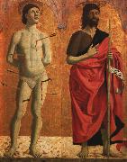 Piero della Francesca St.Sebastian and St.John the Baptist Sweden oil painting artist